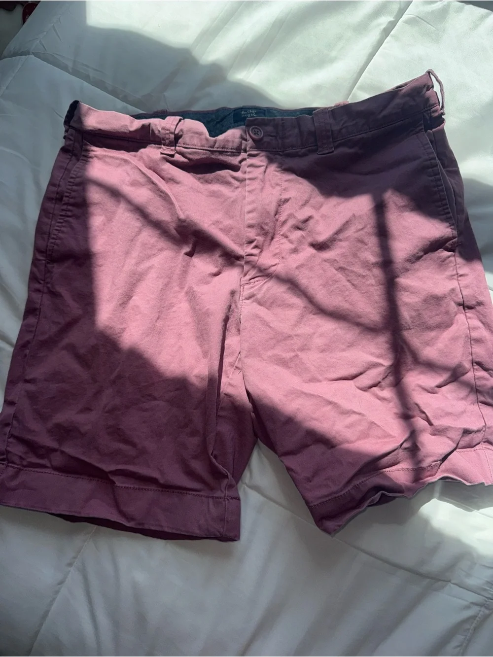 J. Crew Men's Chino Shorts in Dusty Rose